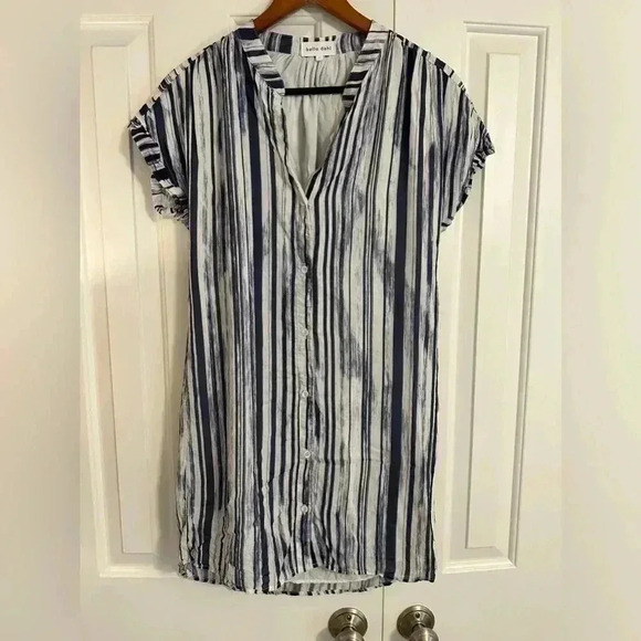 Bella Dahl size Small blue and white dress - Picture 1 of 13